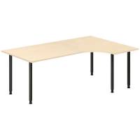 Skrivebord DNA, Birk 2000x1200 mm H&oslash;jre I-ben/Sort