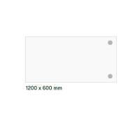 Skrivebord, tilbyg DNA Birk 1200x600 mm I-ben Sort