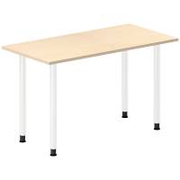 Skrivebord DNA, Birk 1200x600 mm I-ben/Hvid