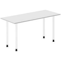 Skrivebord DNA, Lysgr&aring; 1400x600 mm I-ben/Hvid