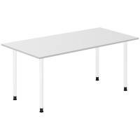 Skrivebord DNA, Lysgr&aring; 1600x800 mm I-ben/Hvid