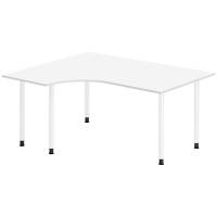 Skrivebord DNA, Hvid 1600x1200mm Venstre I-ben/Hvid