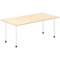 Skrivebord DNA, Birk 1800x800 mm I-ben/Hvid