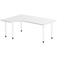 Skrivebord DNA, Lysgr&aring; 1800x1200 mm Venstre I-ben/Hvid