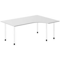 Skrivebord DNA, Lysgr&aring; 1800x1200 mm H&oslash;jre I-ben/Hvid