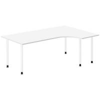 Skrivebord DNA, Hvid 2000x1200mm H&oslash;jre I-ben/Hvid