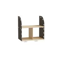 Adde garderobehylde 2-rum 500 mm, birk/m&oslash;rkgr&aring;