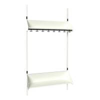 BST Kombination F, Startsektion 4 pladser B 1000 mm, hvid