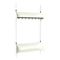 BST Kombination F, Startsektion 4 pladser B 1000 mm, hvid