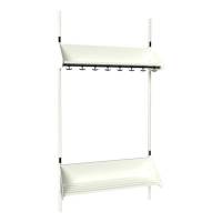 BST Kombination F, Startsektion 4 pladser B 1000 mm, hvid