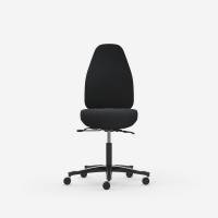 Kontorstol Malmstolen Adaptive 6000 H&oslash;j ryg, Sort