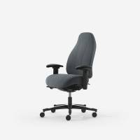 Kontorstol Malmstolen Classic 7000 H&oslash;j ryg, Gr&aring; med arml&aelig;n