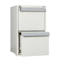 Brandsikkert arkivskab med 2 skuffer til A4 og folio format