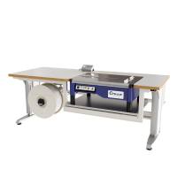 Bord 400 med v&aelig;gt og pakkeb&aring;nd, 2000x800mm 32 mm gr&aring; laminat bordplade