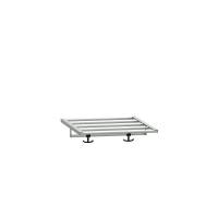 Hattehylde til garderobe B400xD550 mm lysegr&aring;