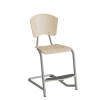 Stol Fyran 3751, Birk laminat, alugr&aring; ben