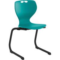Stol Tarris Junior, turkis s&aelig;de med sort C-stel