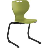 Stol Tarris Junior, oliven s&aelig;de med sort C-stel