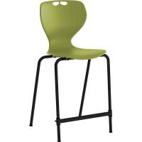 Stol Tarris Junior High, oliven s&aelig;de med sort stel