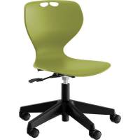 Stol Tarris 3D, oliven s&aelig;de med sort hjulkryds