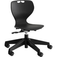 Stol Tarris Junior, sort s&aelig;de med sort hjulkryds