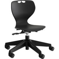 Stol Tarris Junior, sort s&aelig;de med sort hjulkryds