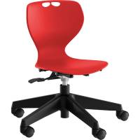 Stol Tarris Junior, r&oslash;dt s&aelig;de med sort hjulkryds