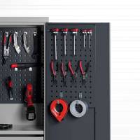 V&aelig;rkt&oslash;jstavle d&oslash;r til SMV v&aelig;rkt&oslash;jsskab, RAL7024