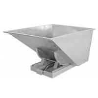 Tipcontainer SS304 900l 600kg Rustfri