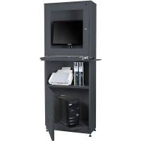 Computerskab Ergo_IT M&oslash;rk gr&aring;