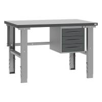 Fileb&aelig;nk 1200x800 mm inkl. skuffesektion (3 skuffer)