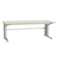 ESD-arbejdsbord Bord 400 2000x800 mm gr&aring; HPL