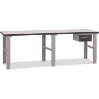 Fileb&aelig;nk 2500x800 mm inkl. Enkeltskuffe