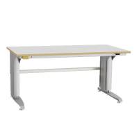 ESD-arbejdsbord Bord 400 1500x800 mm gr&aring; vinyl