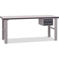 Fileb&aelig;nk 2000x800 mm inkl. skuffesektion (2 skuffer)