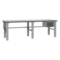 Fileb&aelig;nk 2500x800 mm inkl. skuffesektion (2 skuffer)