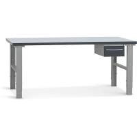 Fileb&aelig;nk 2000x800 mm inkl. Enkeltskuffe