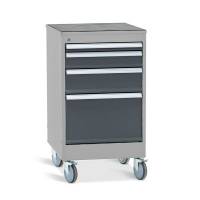 Skuffesektion VS1 4 skuffer p&aring; hjul