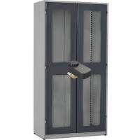 V&aelig;rkt&oslash;jsskab GBP 1020x540x2000mm med plexiglas og FlexLock, RAL7004/7024