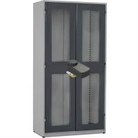 V&aelig;rkt&oslash;jsskab GBP 1020x540x2000mm med plexiglas og FlexLock, RAL7004/7024