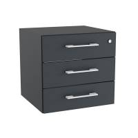 Skuffeindsats DNA, Antracit med hvide h&aring;ndtag