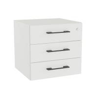 Skuffeindsats DNA, Hvid med sorte h&aring;ndtag