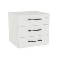 Skuffeindsats DNA, Hvid med sorte h&aring;ndtag