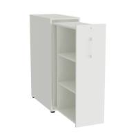 Towerskab DNA A9 Venstre, Hvid med hvidt h&aring;ndtag