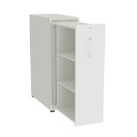 Towerskab DNA A9 Venstre, Hvid med hvidt h&aring;ndtag