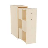 Towerskab DNA A9M, Birk med alugr&aring;t h&aring;ndtag