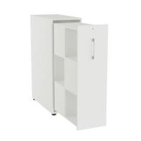 Towerskab DNA A9M, Hvid med alugr&aring;t h&aring;ndtag