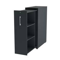 Towerskab DNA A9 H&oslash;jre, Antracit med hvidt h&aring;ndtag