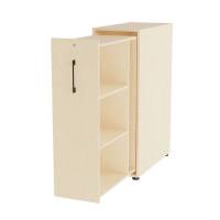 Towerskab DNA A9 H&oslash;jre, Birk med sort h&aring;ndtag