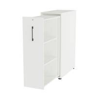 Towerskab DNA A9 H&oslash;jre, Hvid med sort h&aring;ndtag